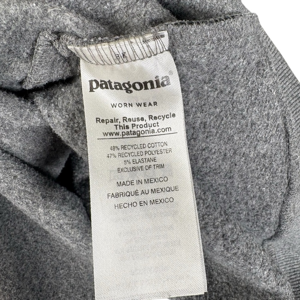 Patagonia Gray Pullover Men's Large Sweater Regular Fit Crewneck Unisex - Picture 5 of 6